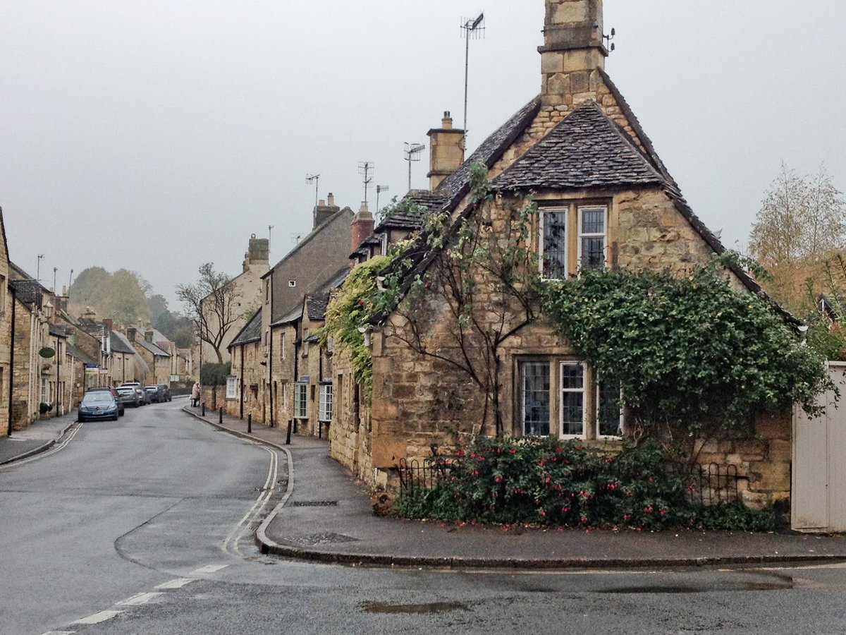 Village street scene in Chipping Campden, The Cotswold England. NMP.