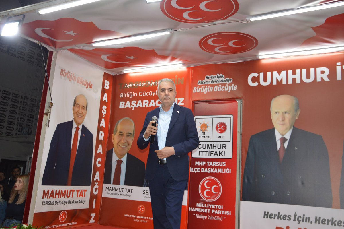 Tarsus MHP Cumhur İttifakı Mahmut Tat Serdar Soydan Tekke Mahallesi