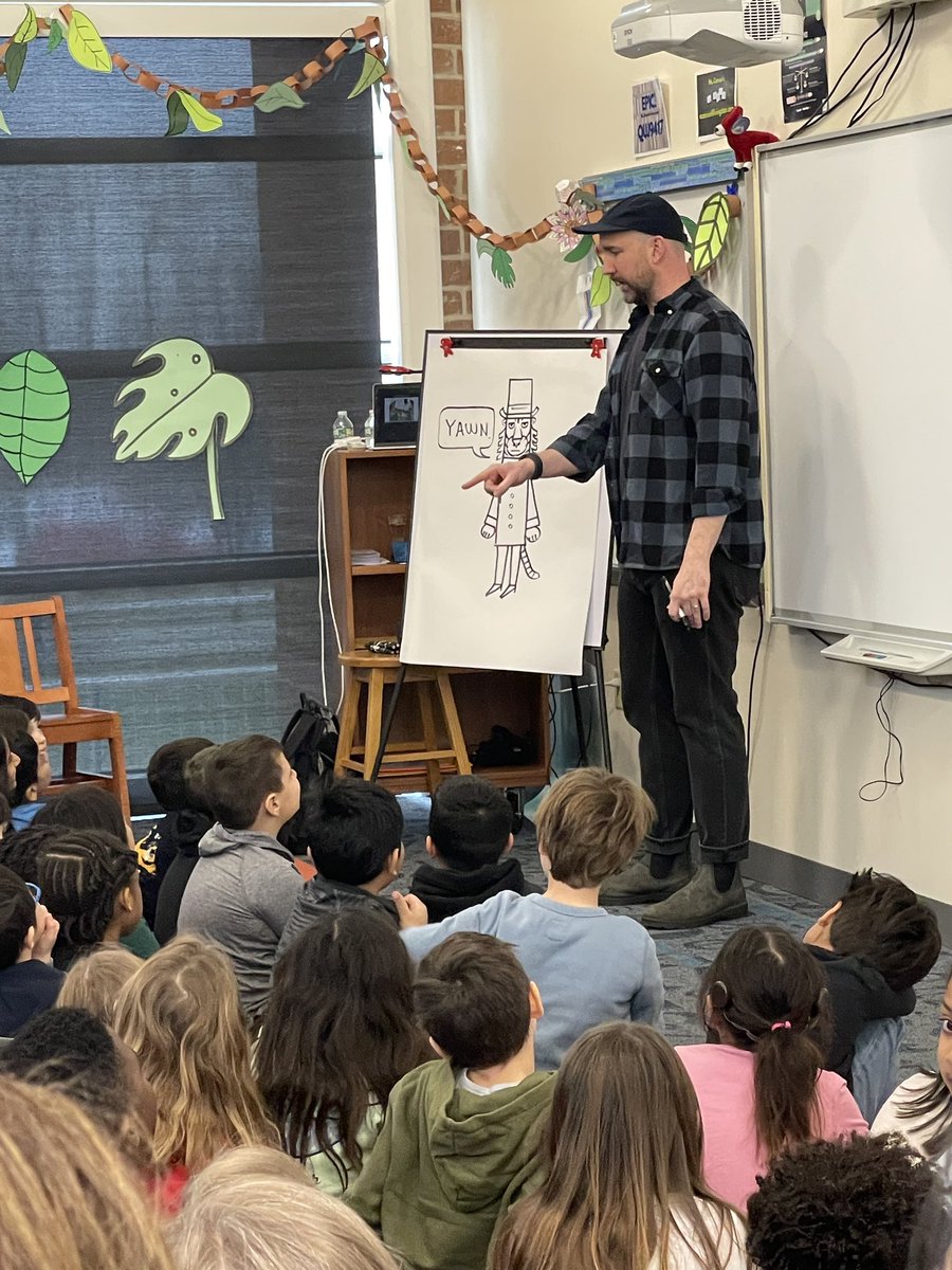 WOW WOW WOW!!! 
A supersized THANK YOU to the legendary Peter Brown for sharing his books (and humor) with our Ramily! We loved learning about his writing and artistic processes. What an inspiring author and illustrator! <a href="/RikerHillRams/">Riker Hill Elementary School</a>
