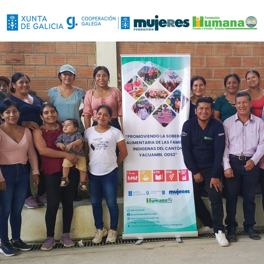 74 familias de Yacuambi participaron en el Taller de producción agroecológica para huertos familiares, como parte de la programación del proyecto Clubes de Agricultores/as que cofinancian FUNDACIÓN MUJERES y la Xunta de Galicia. #ODS1 #ODS2 #ODS5