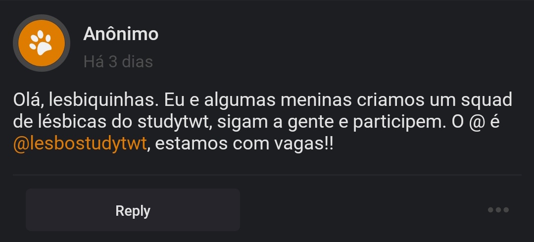 lesbrelatos's tweet image. lesbiquinhas do studytwt q querem entrar em squad !!!
@lesbostudytwt
-leo