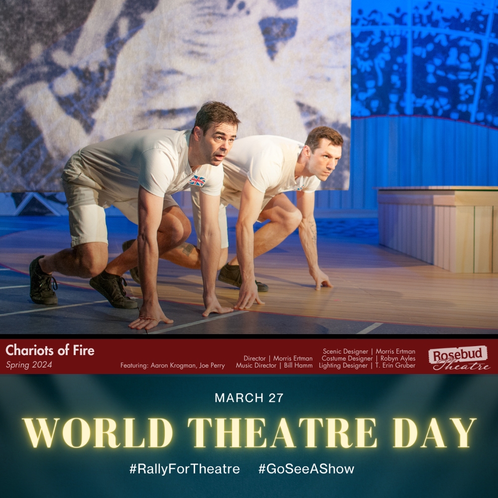 RosebudTheatre's tweet photo. Happy #WorldTheatreDay!
Today and every day we are grateful to create art that challenges, inspires, entertains and enriches the lives of the visitors who come to #RosebudTheatre. May the art of theatre continue to build bridges and connect people around the world.
#goseeashow https://t.co/YbtEQsR2BY
