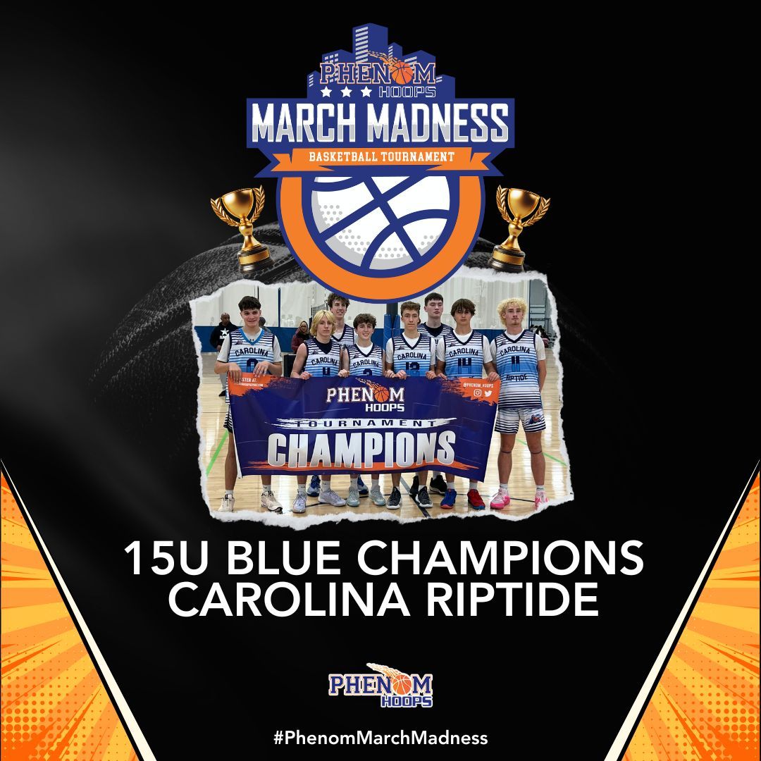 Congrats to Carolina Riptide for its championship run at the #PhenomMarchMadness 
#PhenomHoops 

<a href="/Coach_Rick57/">Rick Lewis</a> <a href="/colbylewis20/">Colby Lewis</a> <a href="/POBScout/">Patrick O'Brien</a> <a href="/JeffreyBendel_/">Jeff Bendel</a> <a href="/Phenom_Hoops/">Phenom Hoop Report</a> <a href="/ty1ewis/">Tyler Lewis</a>
