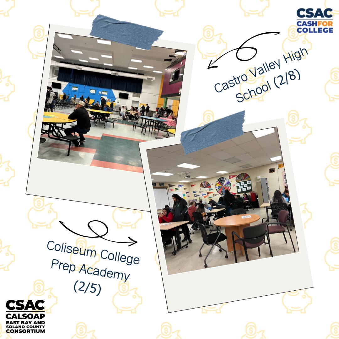 During February, we had 45 Cash for College workshops at various schools around the Bay Area. We helped a total of 857 students and families fill out the FAFSA and the CA Dream Act Application. Check out these 8 workshops from the first half of February! #ebscc #ebc #csac