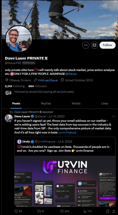 This is not me. Please report @dlauerPRI for impersonation.