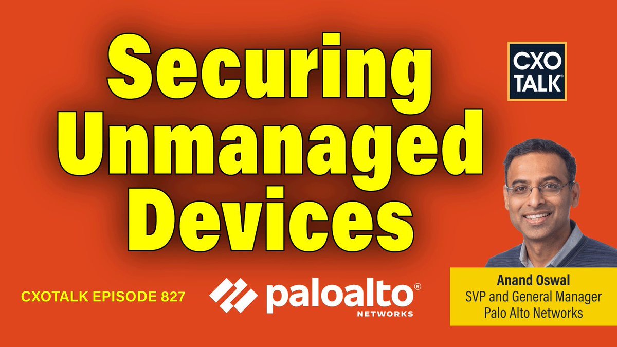 'Now 80% of data breaches that happen, happen from applications and email which are typically accessed via a browser.” -- @AOswal1234 @PaloAltoNtwks cxotalk.com/episode/how-to… #CXOTalk #CSO #CISO #IT #EnterpriseBrowser #Cybersecurity #Browser