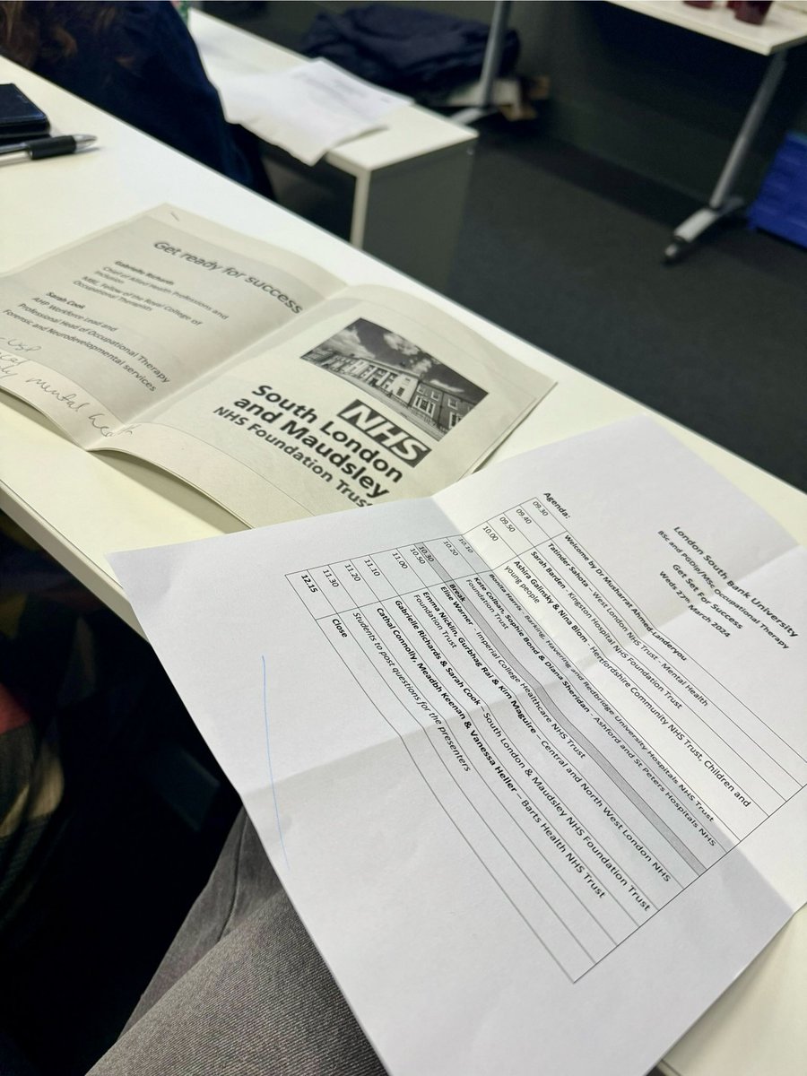 Really good to spend time with @LSBU final Occupational Therapy students today! Come and work with us! Proud to be part of SLaM and grateful for wonderful AHP leadership slam.nhs.uk/job-vacancies#… #getsetforsuccess @gabrielleotslam @nathaliezach