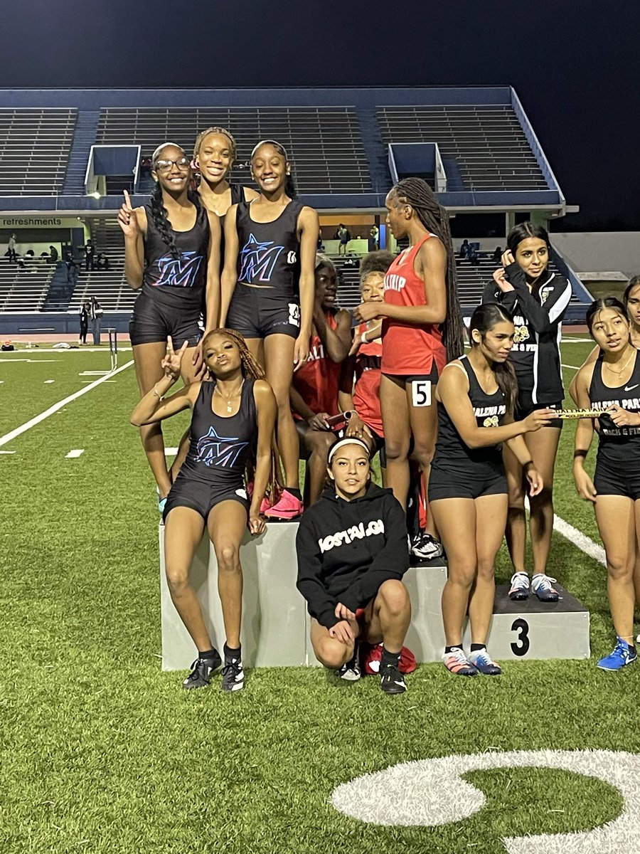 Congratulations to our Girls 4x4 for their new PR, becoming Repeat district champions, and qualifying for the area meet. @ahurtss @katelynRiley_ <a href="/IreyannaL/">Ireyanna Lavan</a> <a href="/Kaylatrackpage/">Kayla</a>