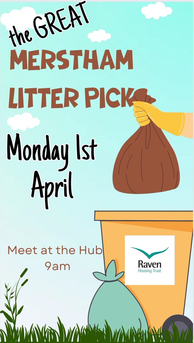 Our first of two annual community litter picks Monday 1st April, love these days with such a fantastic community spirit! Let's see how many bags we do this time keeping our corner of Surrey tidy 💚💚 @RavenHT @GreenKnight2010 @KeepBritainTidy