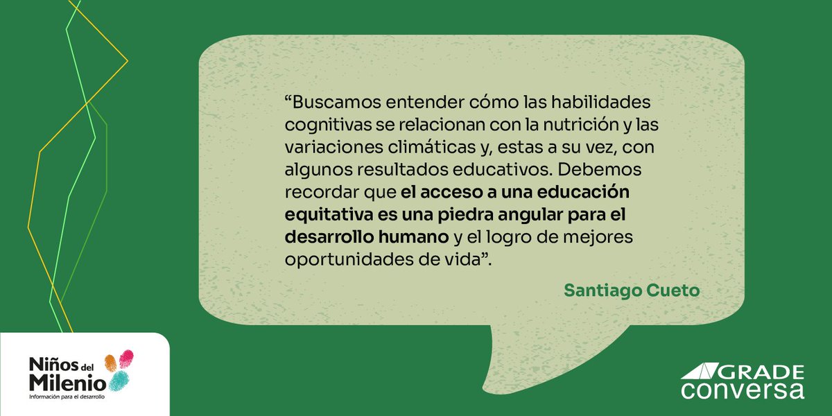 Desde la primera infancia, las #habilidadescognitivas son cruciales para el desarrollo de las niñas y niños. Hoy sabemos que su influencia se extiende mucho más allá de esos años tempranos. #GRADEConversa c/@SantiagoCueto6 @alan_sanchezj y Jennifer López: sptfy.com/QfR0