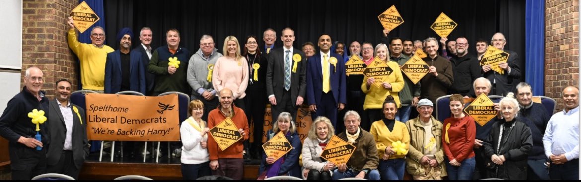'We're Backing Harry!' A large number of supporters filled the main hall of the Riverside Arts Centre on Tuesday for the Campaign Launch & Rally for popular local councillor, Harry Boparai. The people of Spelthorne deserve a Liberal Democrat MP.