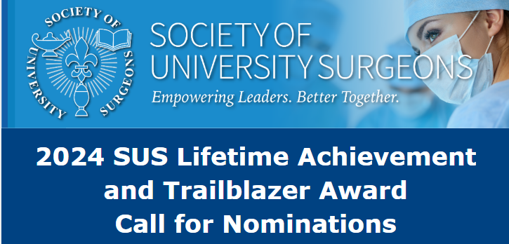 Nominations are now being accepted for the SUS Lifetime Achievement Award and Trailblazer Award and are due April 26!