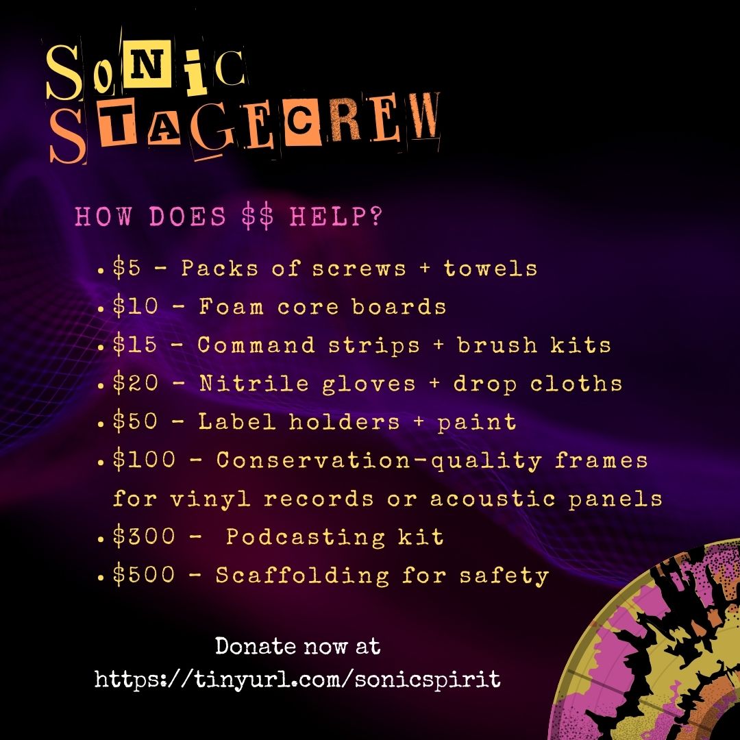 How do your gifts support Sonic Landscape? Take a look! Join the Sonic Stagecrew here: tinyurl.com/sonicspirit