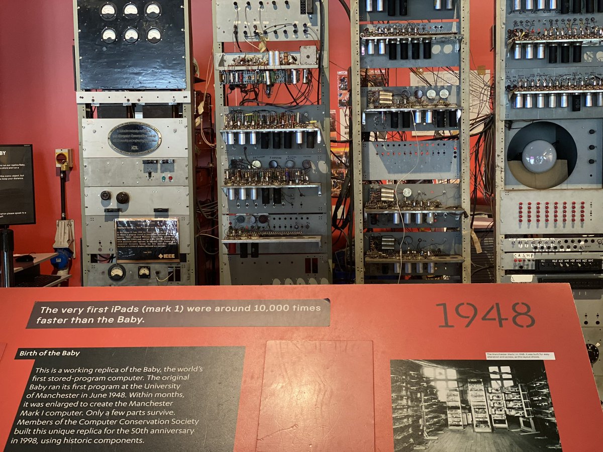 The Manchester Baby, also called the Small-Scale Experimental Machine (SSEM), was the first electronic stored-program computer. It was built at the University of Manchester by Frederic C. Williams, Tom Kilburn, and Geoff Tootill, and ran its first program on 1948.
#wearealumniuk