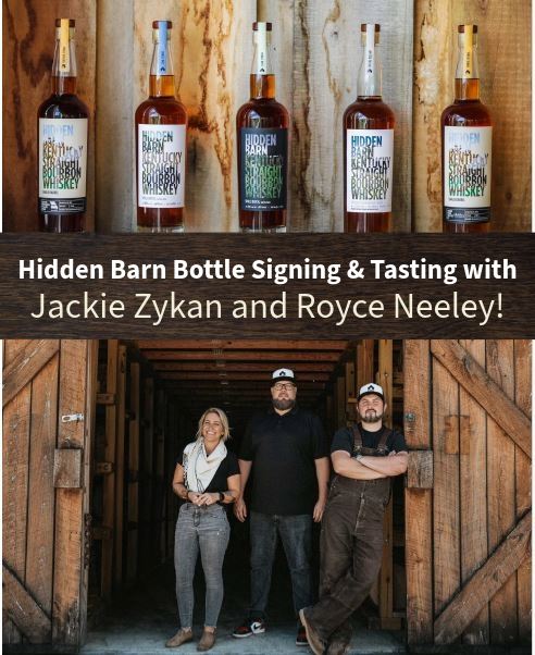 bigredliquors's tweet image. #HiddenBarn #BottleSigning &amp;amp; #Tasting with Jackie Zykan and Royce Neeley!
👫 🥃 Join us at one of the following, RSVP with the following link: 
April 18th at the Big Store in #Bloomington: bit.ly/3vhWABv
April 19th at Cask Strength in #Greenwood: bit.ly/4a2iYhd