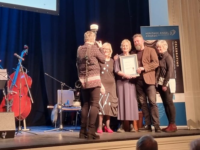 We're so pleased another accolade is going to the incredible Court House, Bangor who win the #HeritageAngel24 Project of the Year award decided by public vote! Read how Alison and Kieran brought the #HeritageFund supported project to life: heritagefund.org.uk/projects/how-d… @ulsterahs