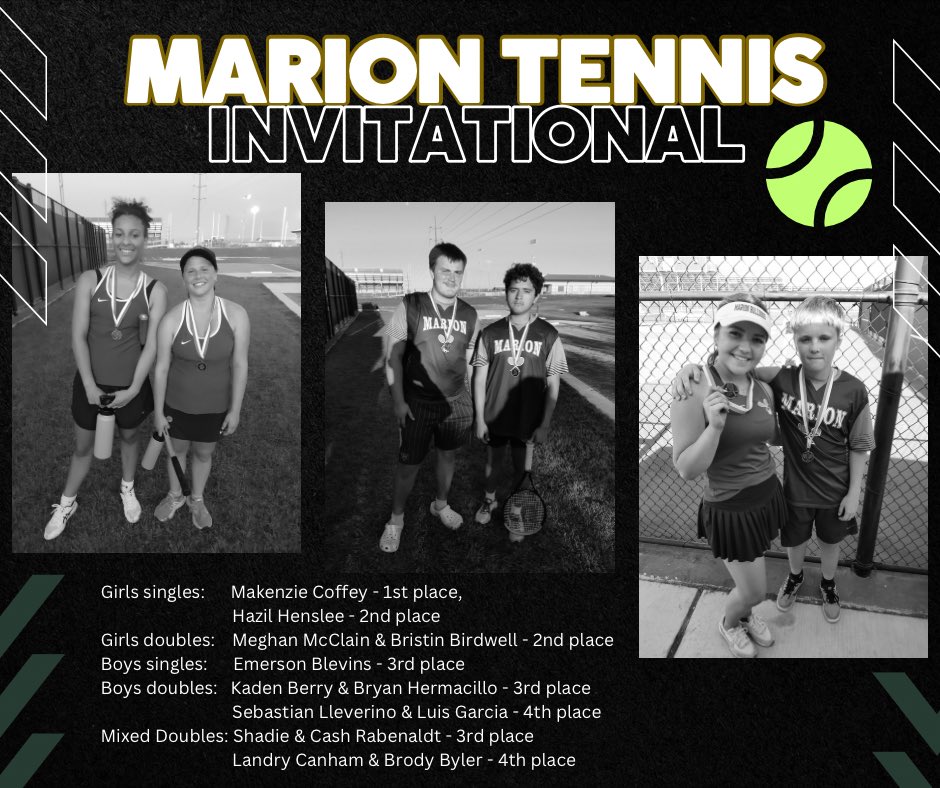 Congrats to our Tennis Team who placed last week at the Marion Invitational! 

#mabc #bulldogtennis #marionbulldogs #bulldogpride