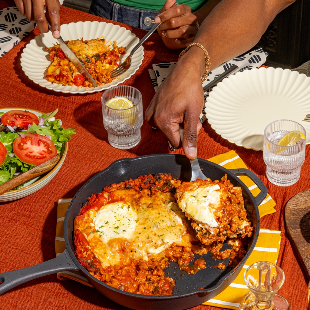 Dig into the savory flavors of Ground Pork Skillet Lasagna. Made with rich, savory ground pork, this delectable dish turns dinner time into the ultimate feast. bit.ly/3TxiWah