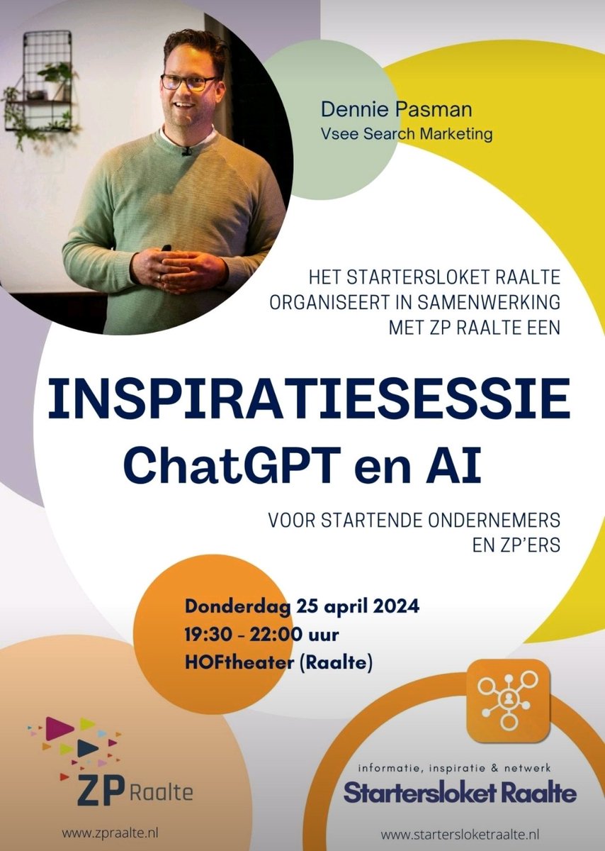 ernaveldkamp's tweet photo. Meld je nu aan!
https://t.co/MkeGV89gs4
#ondernemerschap
#Raalte 
#ZPRaalte 
#Startersloket https://t.co/S5ZHUIZ93x