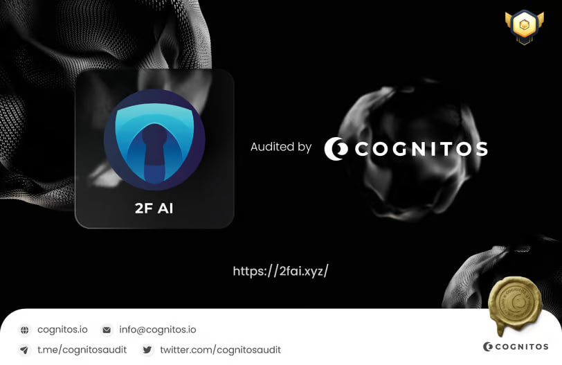 Congratulation to <a href="/2FAi_erc/">2FAi</a>  that passed Smart Contract Audit Process by Cognitos

Name: 2F AI
Website: 2fai.xyz
Smart Contract:
Base Chain (ERC-20)
0x1C1eC1bb5f12F24c97231165B13F3Eab9d4Ec00e

Smart Contract Audit Report :
▫️cognitos.io/2fai-audit