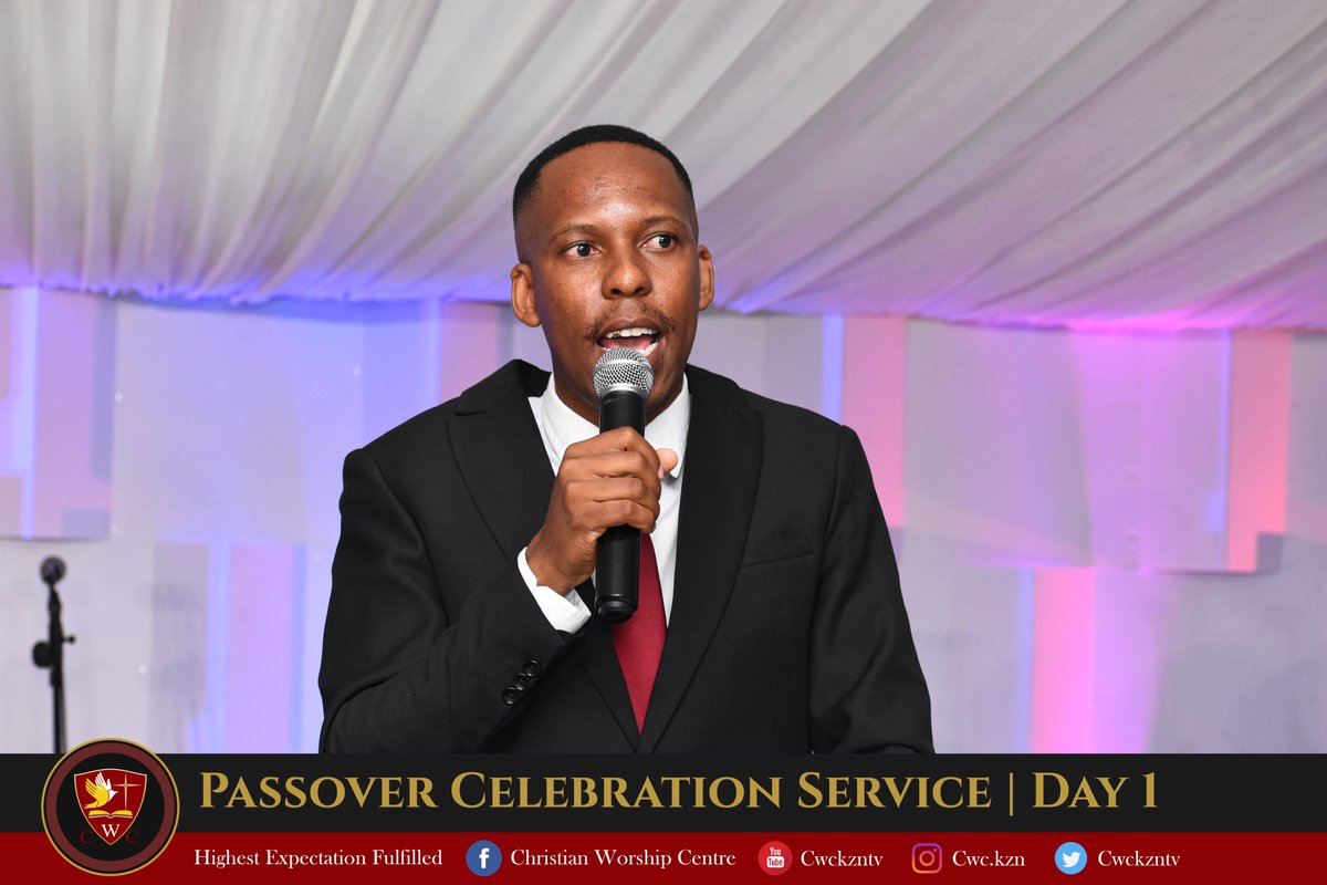 CWCKZNTV's tweet image. Passover Celebration Service | Day 1
The Death Certificate by Minister S.Klaas

Our services continue till Sunday Afternoon, we look forward to seeing you this Passover.
#cwckzn
#highestexpectationsfulfilled