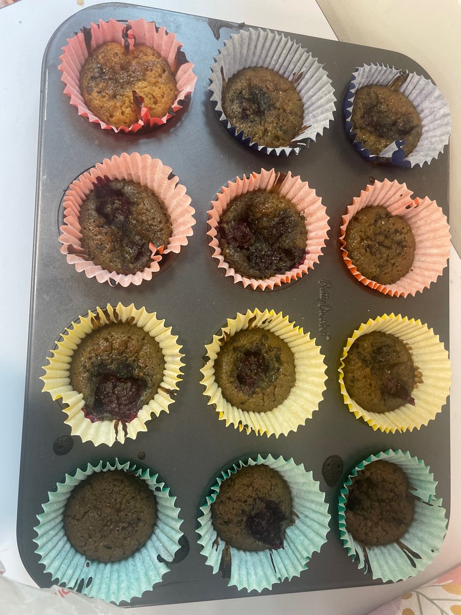 Do you like healthy snacks? Year 2 have a great recipe for vegan, nut-free blackberry muffins to share! This week, we enjoyed mixing, folding and baking in the kitchen. Check out our finished products, they tasted delicious! @Cabotfederation