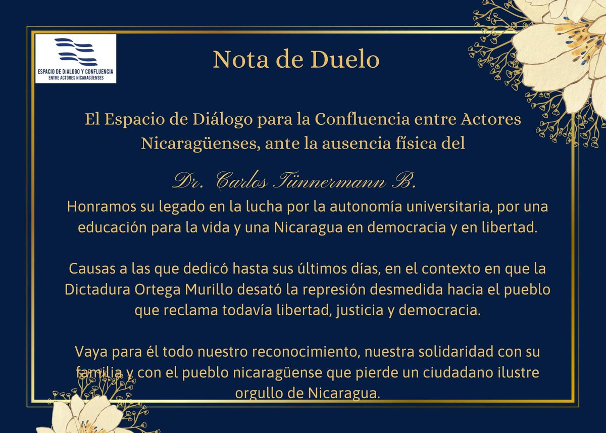 Y sigue la lucha que nuestro maestro inició.