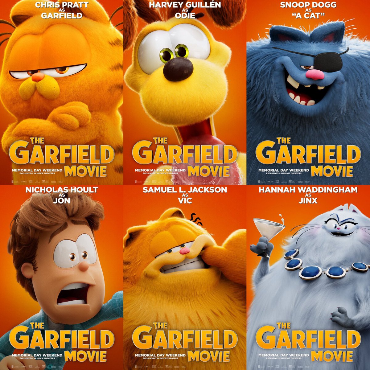 Posters individuales de #GarfieldMovie 🔥😍

Hay ganas de esta película?? 🤔🤔

#Garfield #GarfieldLaPelícula