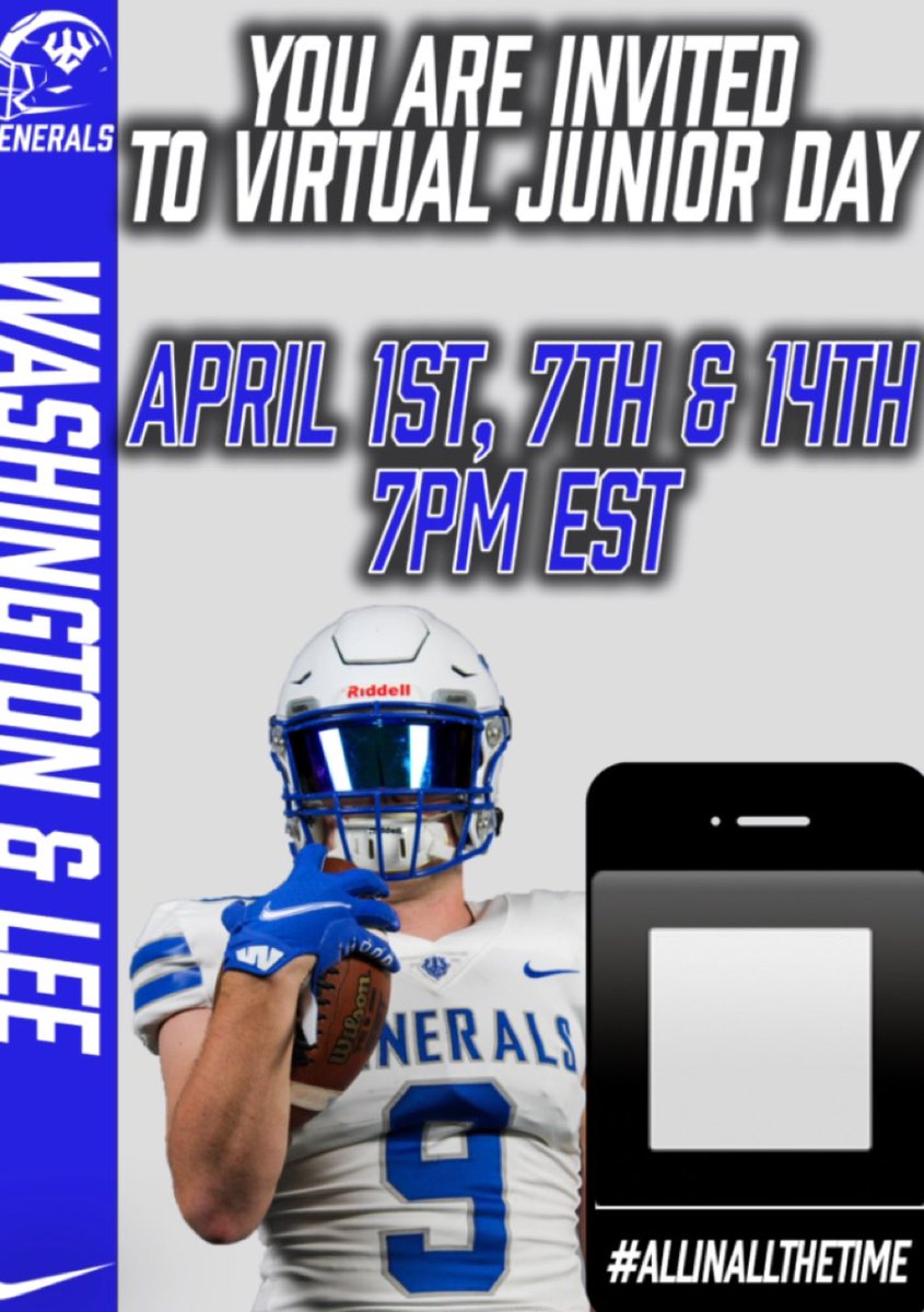 Appreciative to be invited to @Generals_Fball for their virtual junior day! @CoachMGibson @CoachZachBev @CCvikingFB