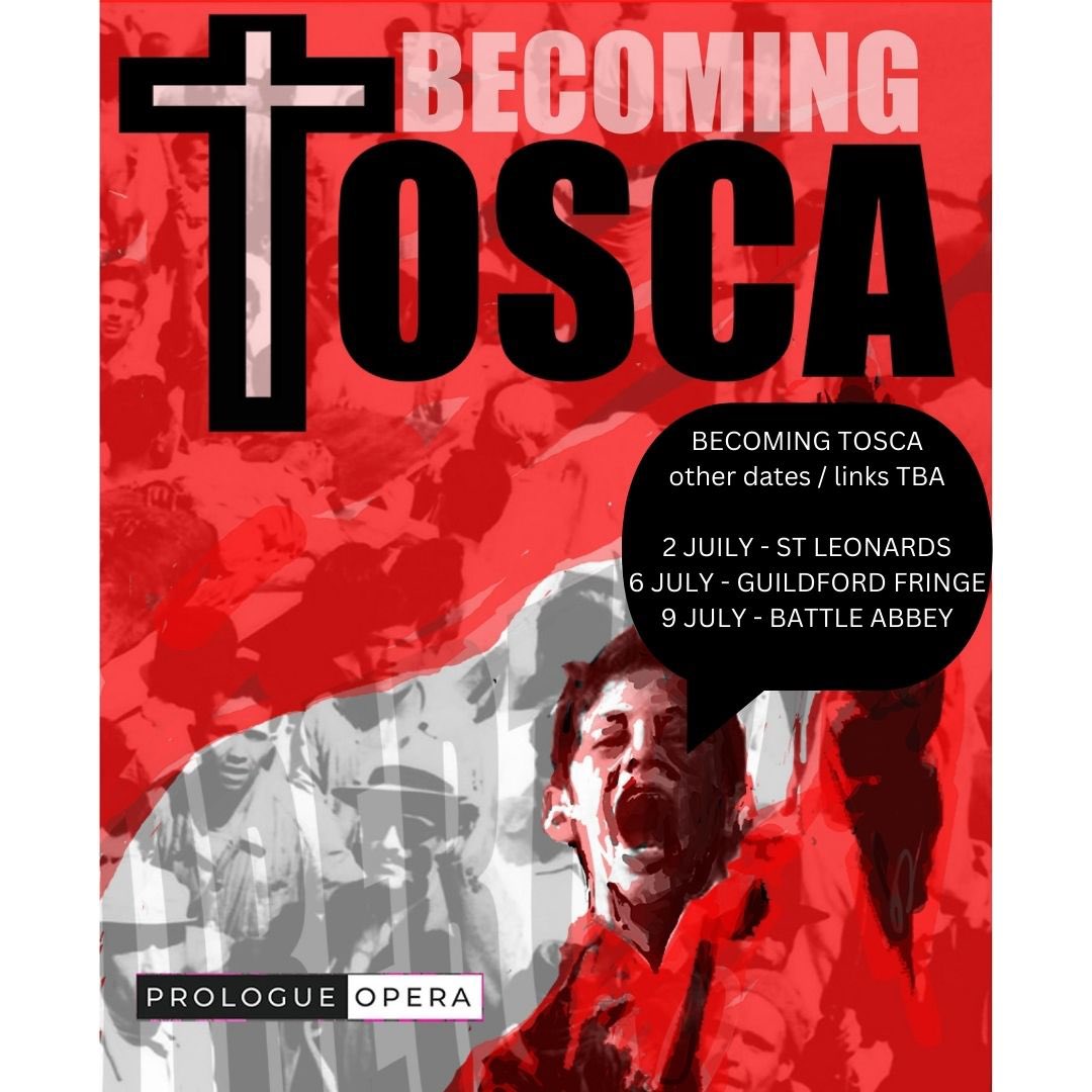 PrologueOpera's tweet image. For World Theatre Day, we are announcing TICKETS ARE ON SALE for our amazing new piece - Becoming Tosca - at one of Hastings’ most fabulous theatres @stablestheatre. Shout out to this fabulous place!

23 &amp;amp; 24 July - Becoming Tosca - tickets via Linktree. 

See you there, yes?