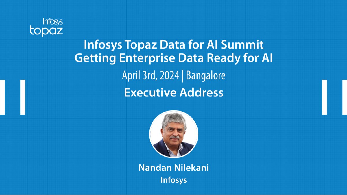 Join Nandan Nilekani’s executive address on April 3rd as he shares his insights on “Getting Enterprise Data Ready for AI” at #InfosysTopaz #DataforAISummit 2024.
Learn more - infosys.com/newsroom/event… infy.com/3TVeEuP