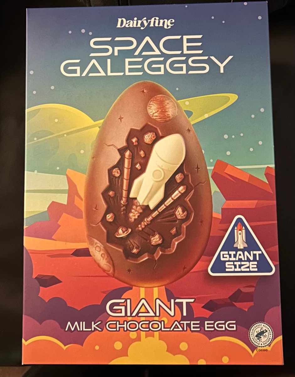 Aldi had massive space eggs for Easter. Naturally I bought one. For the kids, obvs.