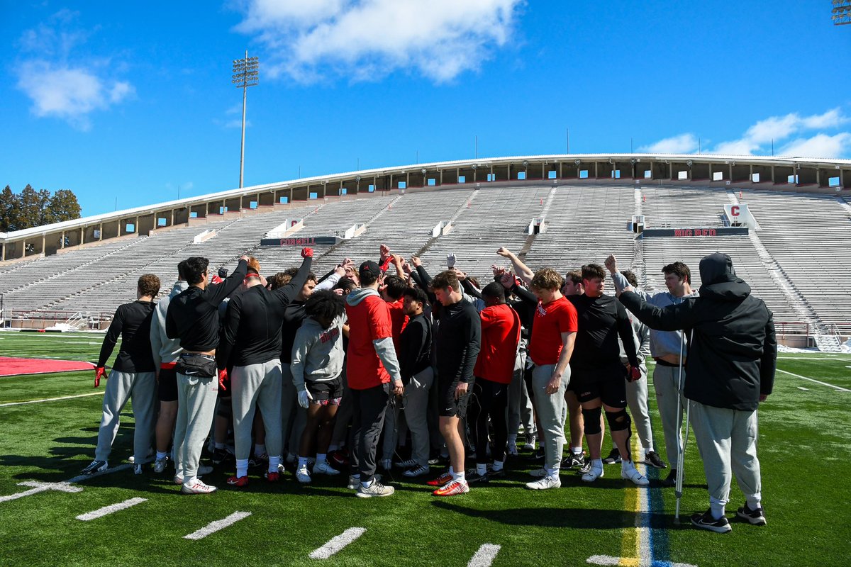 Spring Practice #1 on deck... Go Big Red! #YellCornell #GBR