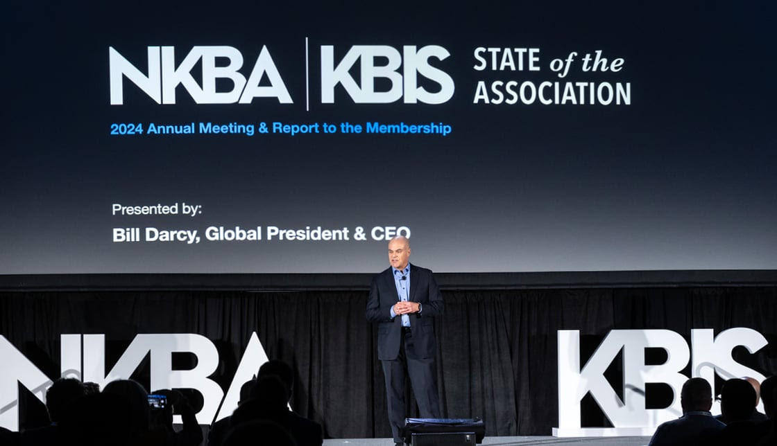 Join NKBA | KBIS Global President & CEO Bill Darcy for the annual State of the Association address, highlighting @thenkba’s 2023 achievements and future growth strategy. Tune in on Mar 28, 2024, at 02:00 PM EST. Register now to watch: bit.ly/4cBwV7u