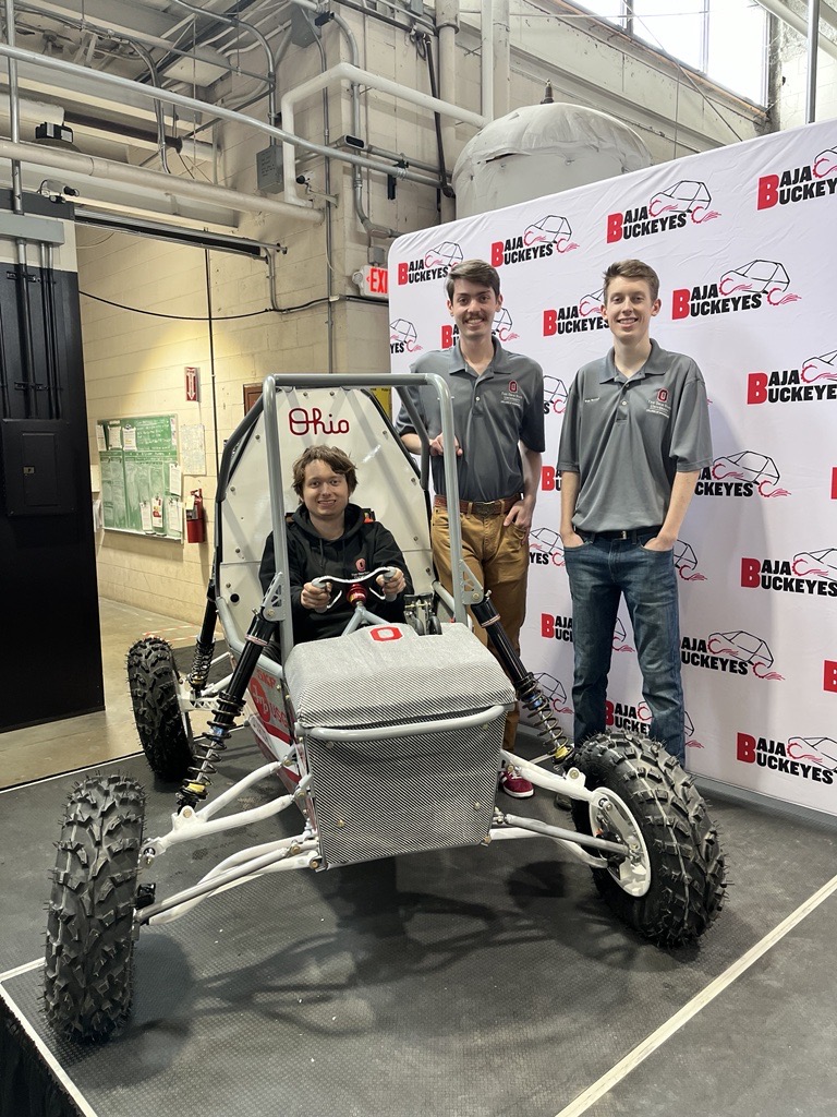 The Baja Buckeyes team unveiled their 2024 vehicle this past weekend. It's named Gray... can you guess last year's vehicle name 😉 We wish them the best of luck at this spring/summer's Baja @SAEIntl competitions! bajasae.net
