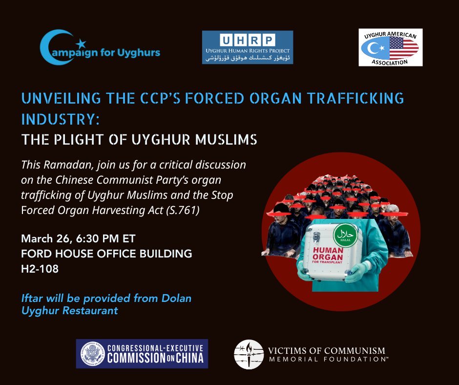 Uygur hareketi dahil bir çok STK soykırım devam ederken Çin’de Organ ticareti konusunda bir sempozyum düzenlemiştir.
⁦@RushanAbbas⁩