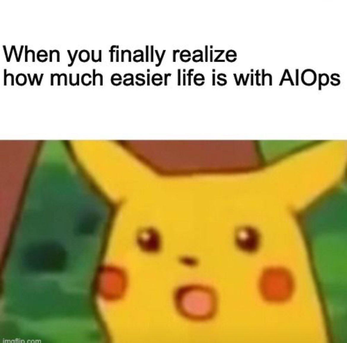 When we can amaze Pikachu with our AIOps systems, we're sure we can surprise you too! cloudfabrix.com/blog/aiops/aio… Visit our blog to discover the path to implementing AIOps within your organization. #aiops #itops #itoperations #ittransformation #digitaltransformation