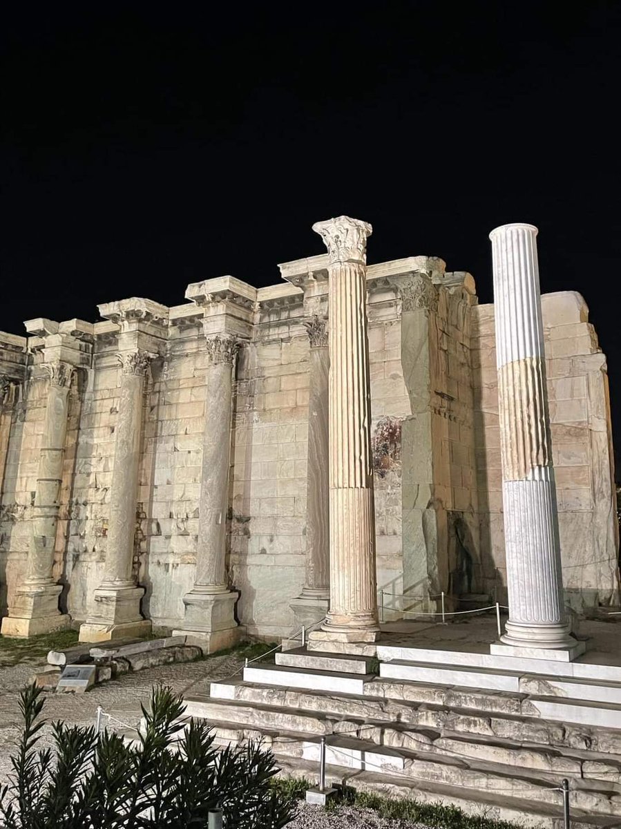 The ruins of the largest ancient national library of Athens, Greece. The Roman emperor wanted to create a cultural center as part of the urban renewal of Athens, with Athens as the spiritual center of his empire. Hadrian's Library 132 AD, on the north side of the Acropolis.…