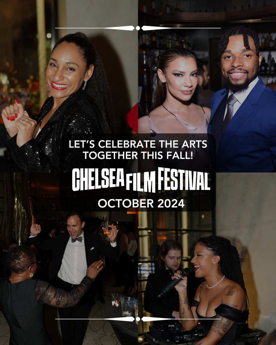 🍾 The @chelseafilm festival is looking forward to celebrating the arts together again this fall! 🍁 October 2024 🎬 Submit now bit.ly/cffsubmissions