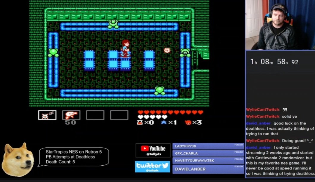 tullydx's tweet photo. The Road to Deathless was short... I got a deathless StarTropics run on the 6th try of Reset Runs!! First time ever! New video coming soon to Twitch and YouTube. #StarTropics #Nintendo #Deathless https://t.co/wbI2UTMZLL