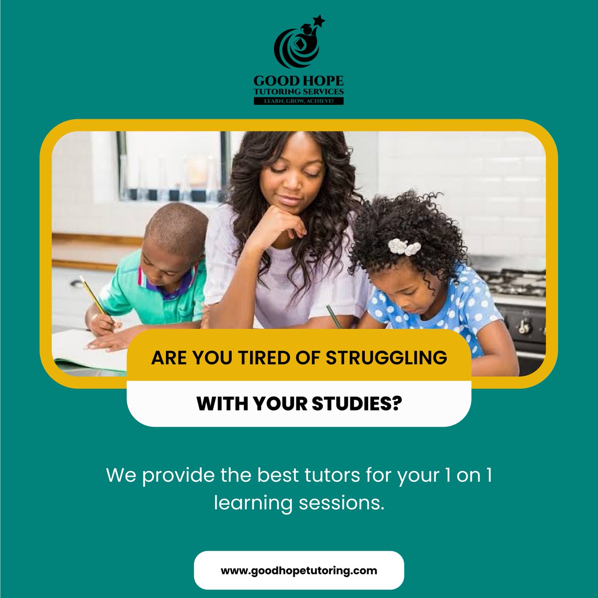 GoodHopeTutors's tweet photo. π Prepare for success with our comprehensive tutoring programs! Whether you're aiming for college admission or career advancement, we'll help you achieve your dreams! #SuccessPrep #TutoringWorks https://t.co/2tsD9mUO3O