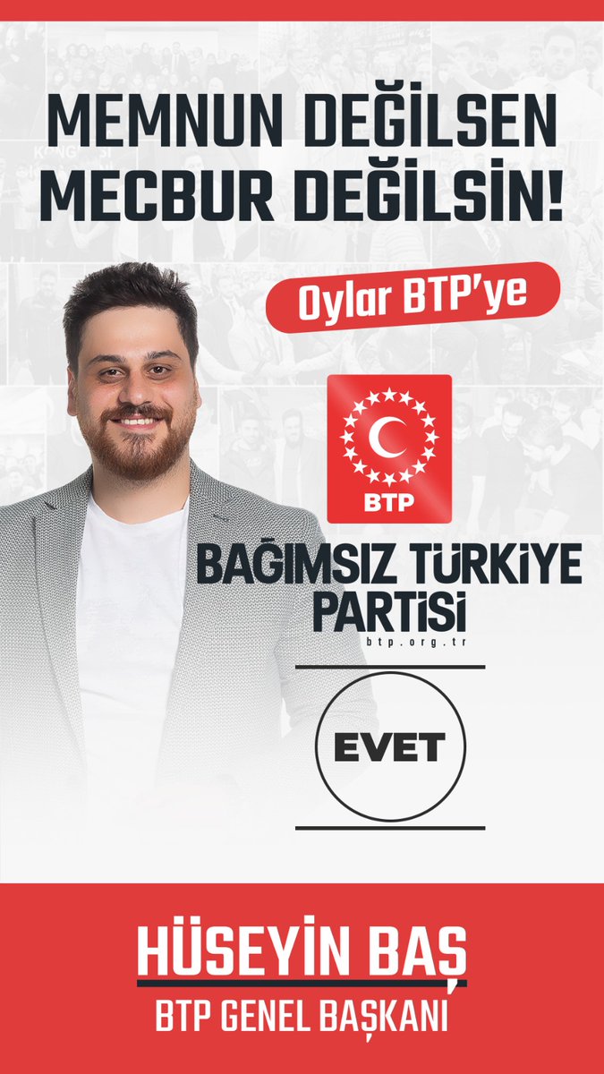 #secimlerdeoybekleme Rasim Ekrem İmamoğlu Murat Kurum
Oylar BTP'ye.