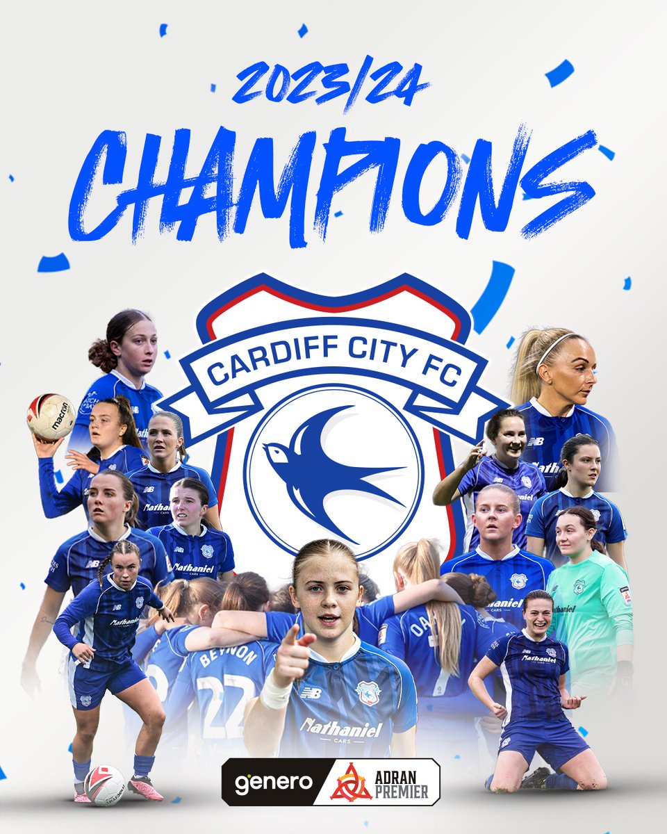 CardiffCityFCW's tweet image. The #Bluebirds are back-to-back #GeneroAdranPremier CHAMPIONS!!! 🏆💙

#CityAsOne
