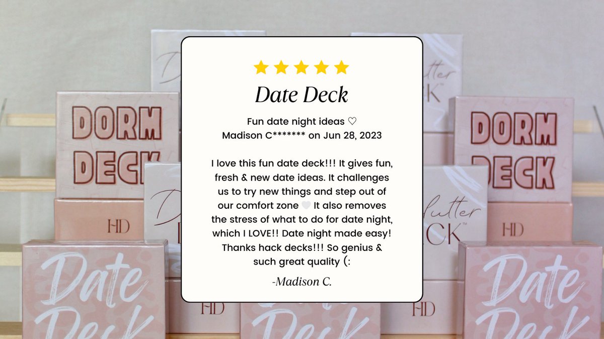 Give one of our decks a try and you'll see how fun and easy they are!

#datenightideas #dateday #fundates #havemorefun #beadventurous #couplesgift #gamesforcouples #datechallenge #couplesgames #fyp #foryoupage
