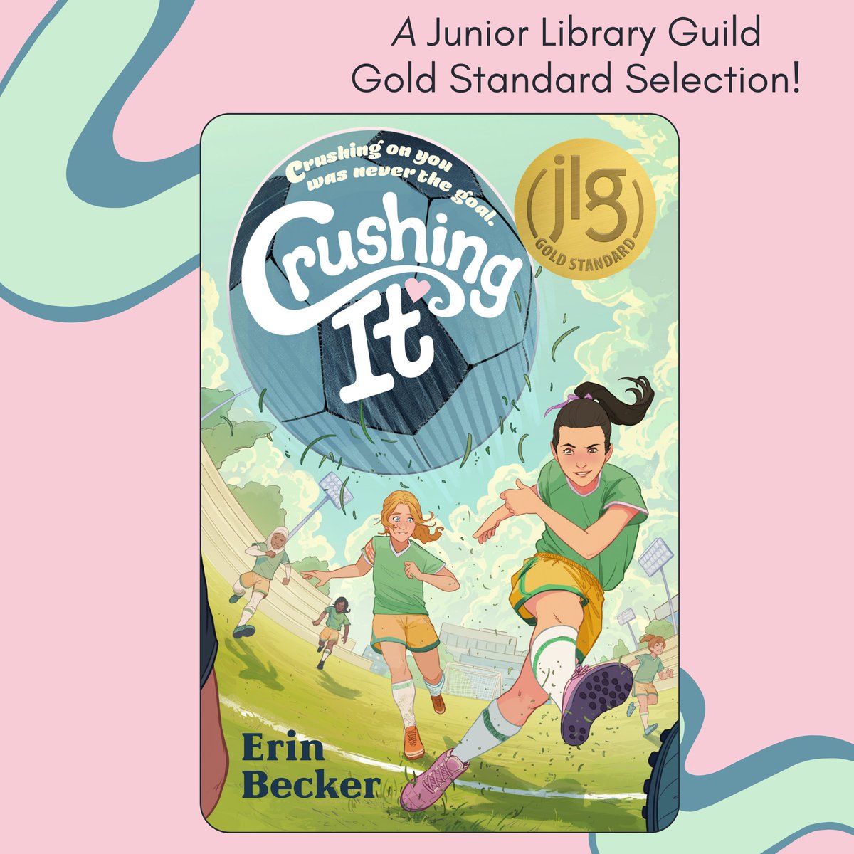 I was thrilled to find out today that CRUSHING IT, which comes out in August, is a Junior Library Guild Gold Standard selection. Libraries were such a huge part of my life growing up, and as a first-time author, this means a lot! Thank you @jrlibraryguild 💗