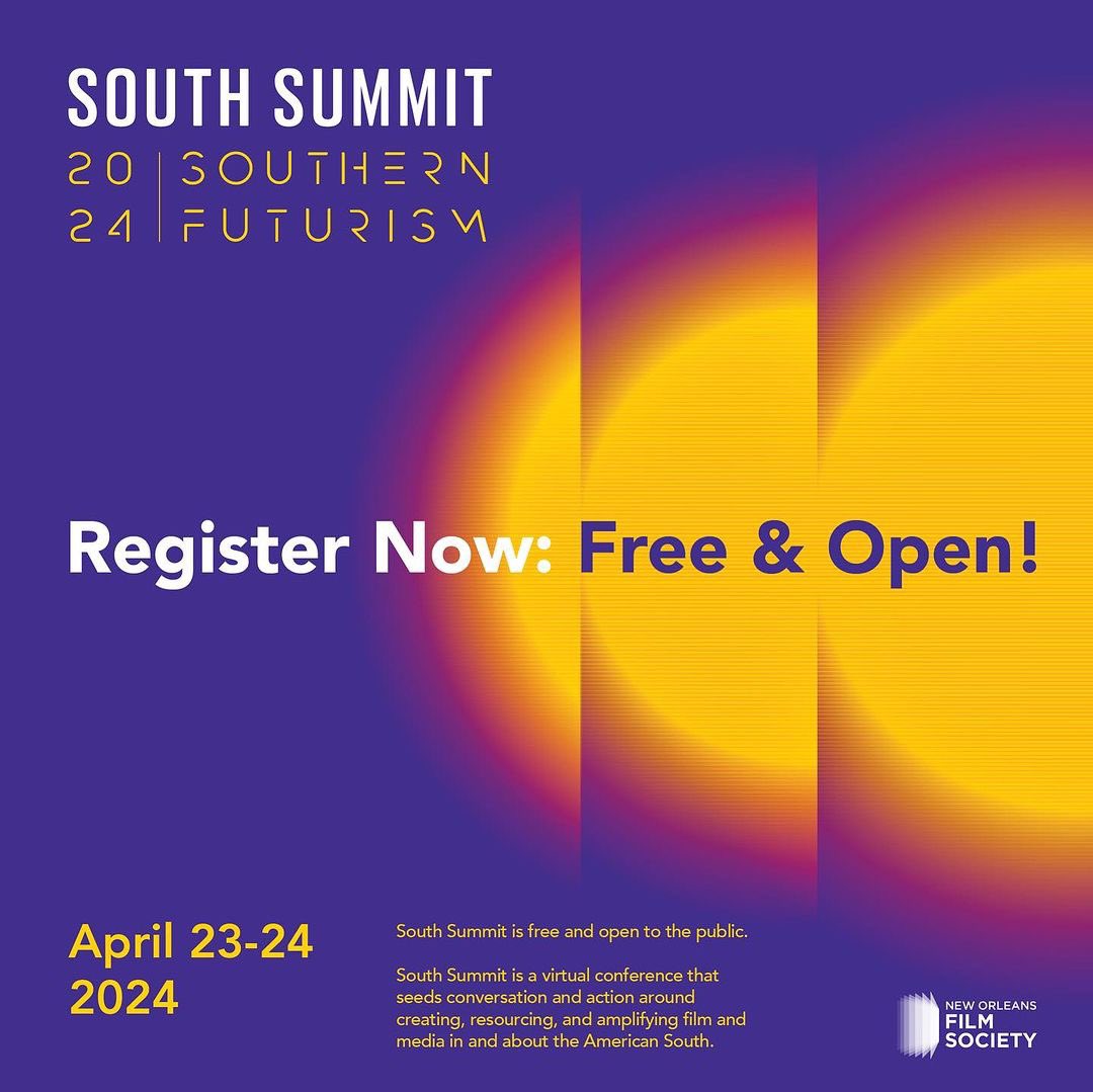 BDC New York (@bdcnewyork) on Twitter photo Register TODAY for New Orleans Film Society’s 6th annual South Summit: Southern Futurism! 🎥🛸 The summit will take place on April 23rd & 24th! You can register today for FREE at the link in <a href="/NOFS/">New Orleans Film Society</a>’s bio! Register TODAY for New Orleans Film Society’s 6th annual South Summit: Southern Futurism! 🎥🛸 The summit will take place on April 23rd & 24th! You can register today for FREE at the link in <a href="/NOFS/">New Orleans Film Society</a>’s bio!
