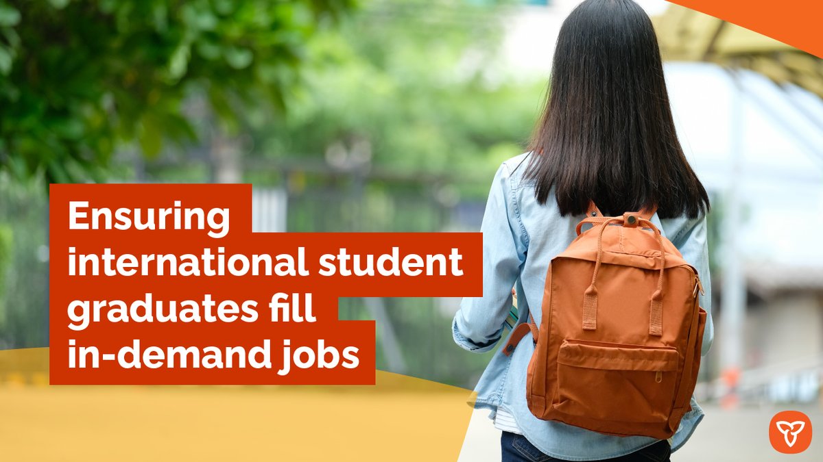 Ontario is supporting international students by providing access to programs that will prepare students for in-demand jobs. Programs in: ✅Skilled trades ✅Health human resources ✅STEM ✅Hospitality ✅Child care Learn more: bit.ly/3VGN8CB