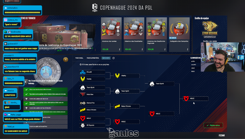 A Campeã do Major será <a href="/mousesports/">MOUZ</a> 

* Lembrando que nunca errei um vencedor de Major.  
* Previsão não é torcida! Respeitem o meu dom.