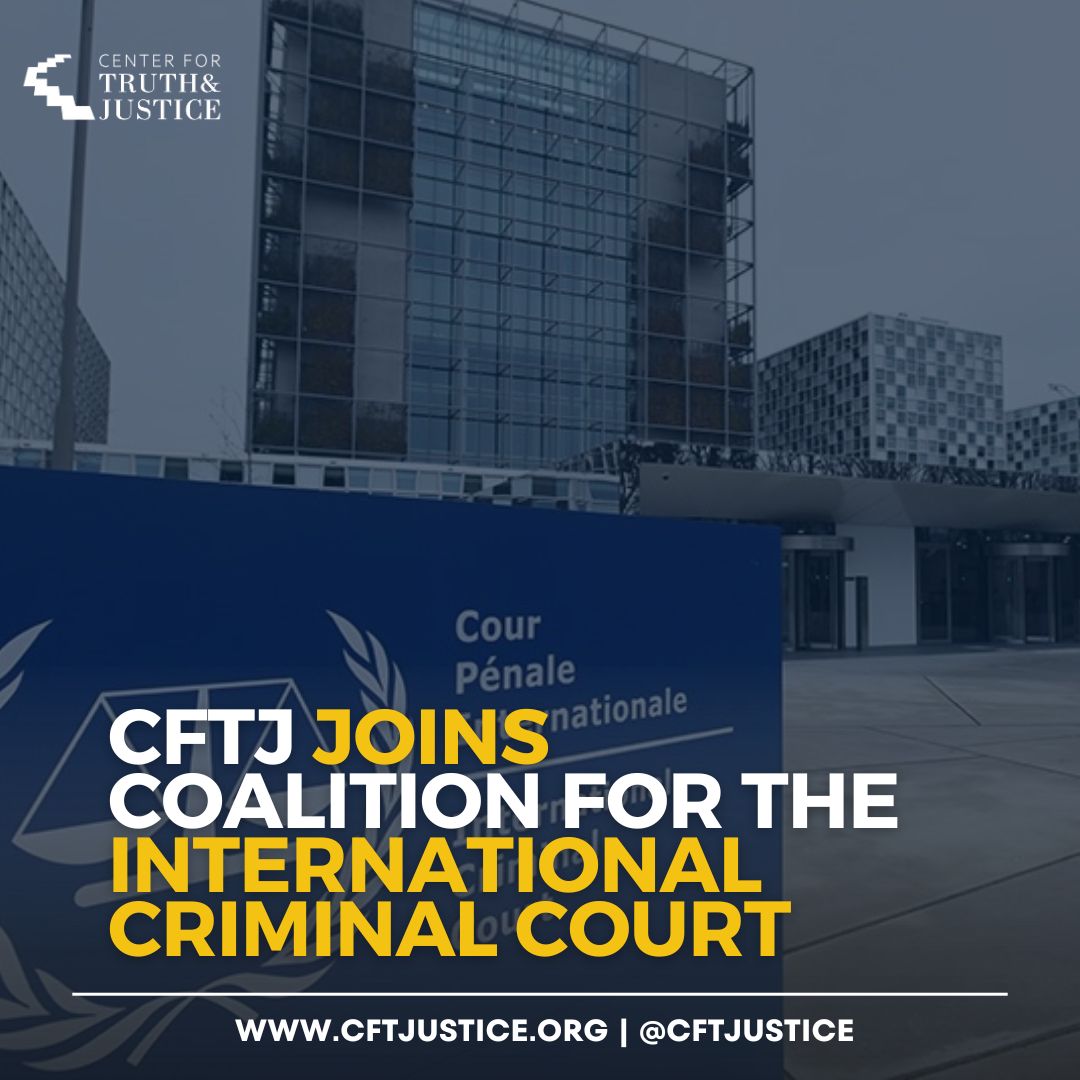 @CFTJustice JOINS COALITION FOR THE INTERNATIONAL CRIMINAL COURT As part of the @ngos4justice, CFTJ will work in partnership with other member organizations to ensure the International Criminal Court is fair, effective and independent; strengthen international cooperation with…