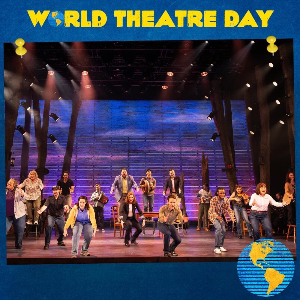 Happy 🌏 🎭 Day from 🇯🇵! Still can’t believe we’re here or that we get to share @weComeFromAway across the world. Thank you to all our incredible 🇨🇦🇯🇵🇺🇸🇬🇧🇦🇺🇦🇷🇳🇱🇫🇮🇸🇪companies and audiences (& more to come!)